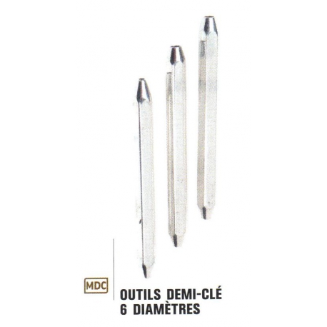 OUTILS DEMI-CLE 6 DIAMETRES MDC