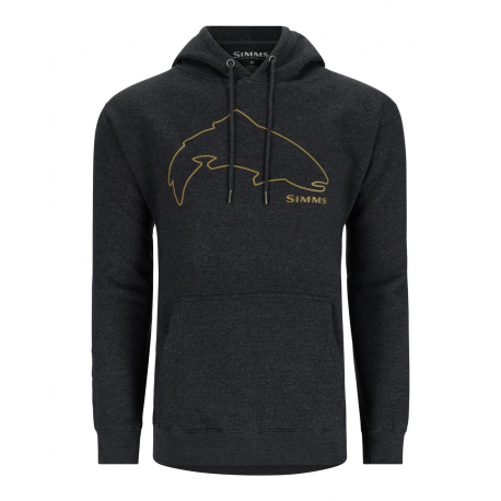 SIMM'S SWEAT TROUT OUTLINE HOODY